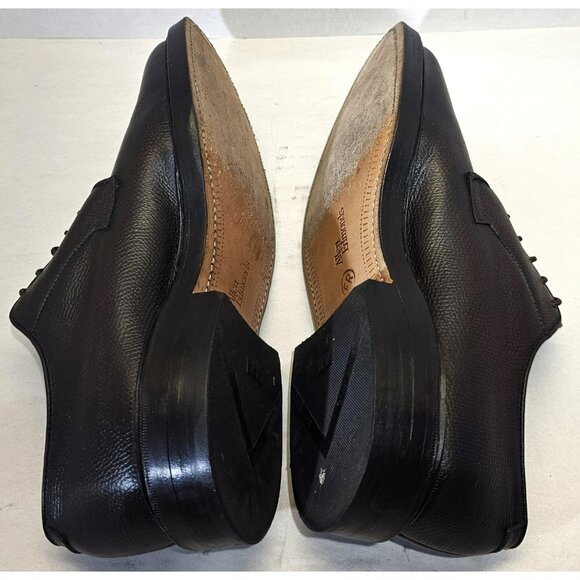 Allen Edmonds Men\'s Leeds Dark Brown Pebbled  Oxfords Dress Shoes Size 5.5E